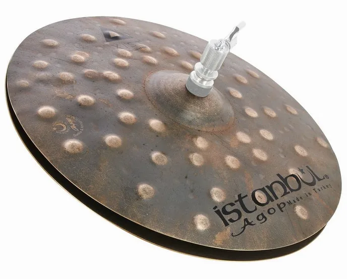 Istanbul Agop 13" Xist Dry Dark Hi-Hat, de face sur fond neutre