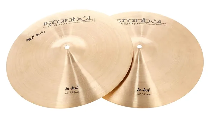 Istanbul Agop 14" Mel Lewis Sign. Hi-Hat, vue de trois quarts, photo 2
