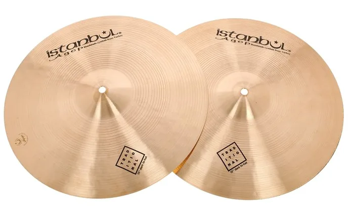 Istanbul Agop 15" Traditional Dark Hi-Hat, vue de face, photo 2