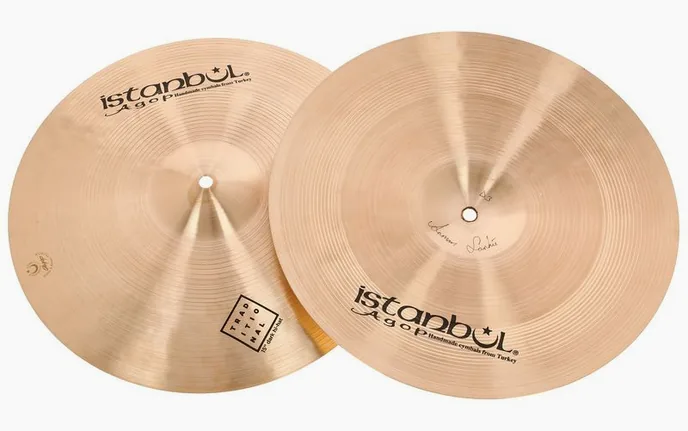 Istanbul Agop 15" Traditional Dark Hi-Hat, sur fond neutre, photo 3