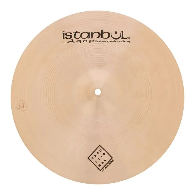 Istanbul Agop 15" Traditional Dark Hi-Hat, vue de trois quarts, photo 4