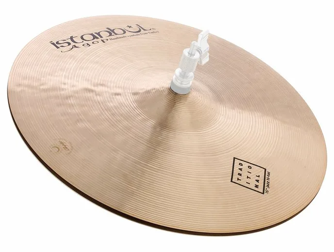 Istanbul Agop 15" Traditional Jazz Hi-Hat, vue de près, de face