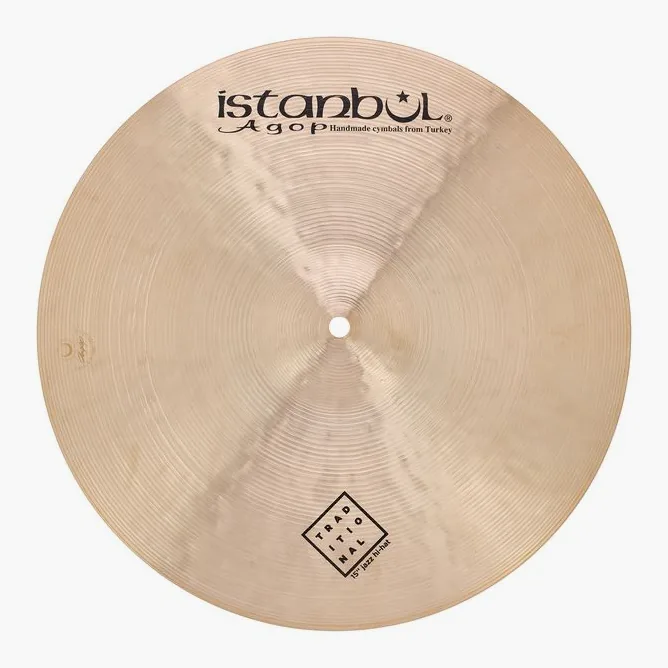 Istanbul Agop 15" Traditional Jazz Hi-Hat, vue de face, photo 4