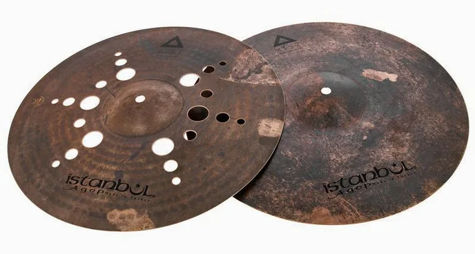 Istanbul Agop 15" Xist Dark ION Hi-Hat, vue de face, photo 2
