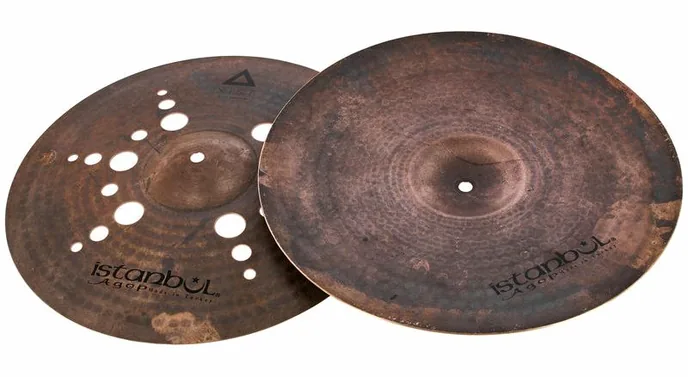 Istanbul Agop 15" Xist Dark ION Hi-Hat, vue de profil, photo 3
