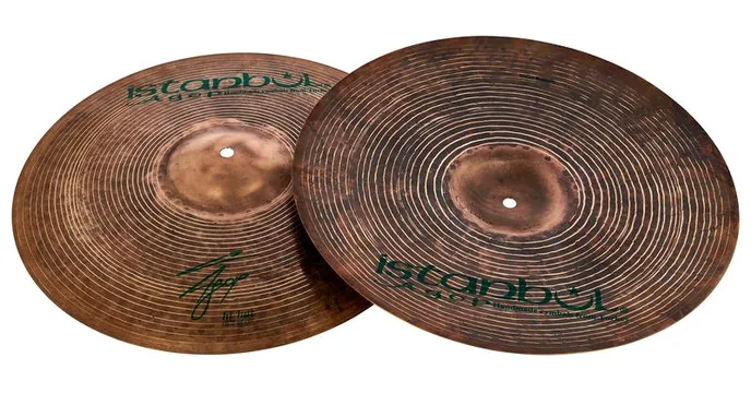 Istanbul Agop 16" Agop Signature Hi-Hat, vue de trois quarts, photo 3