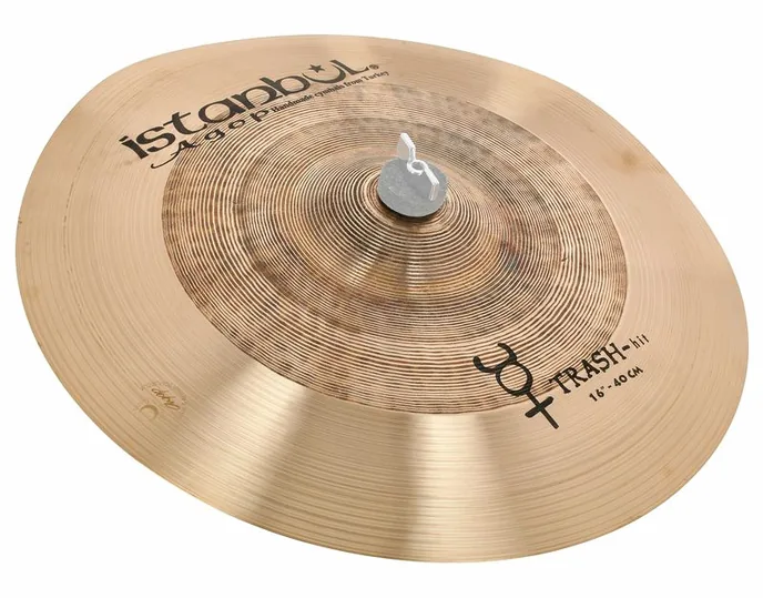 Istanbul Agop 16" Traditional Trash Hit, vue de près, de face