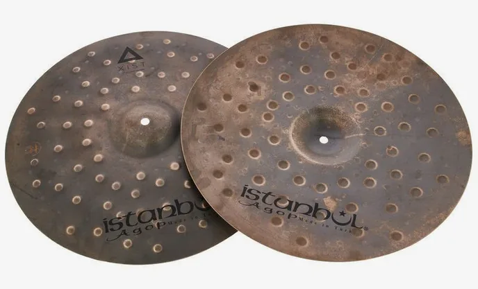 Istanbul Agop 17" Xist Dry Dark Hi-Hat, sur fond neutre, photo 3
