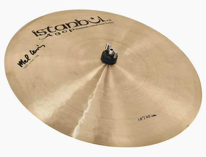 Istanbul Agop 18" Mel Lewis Sign. 1982 Crash, vue de près, de face