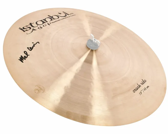 Istanbul Agop 19" Mel Lewis Sign. Crash-Ride, sur fond neutre
