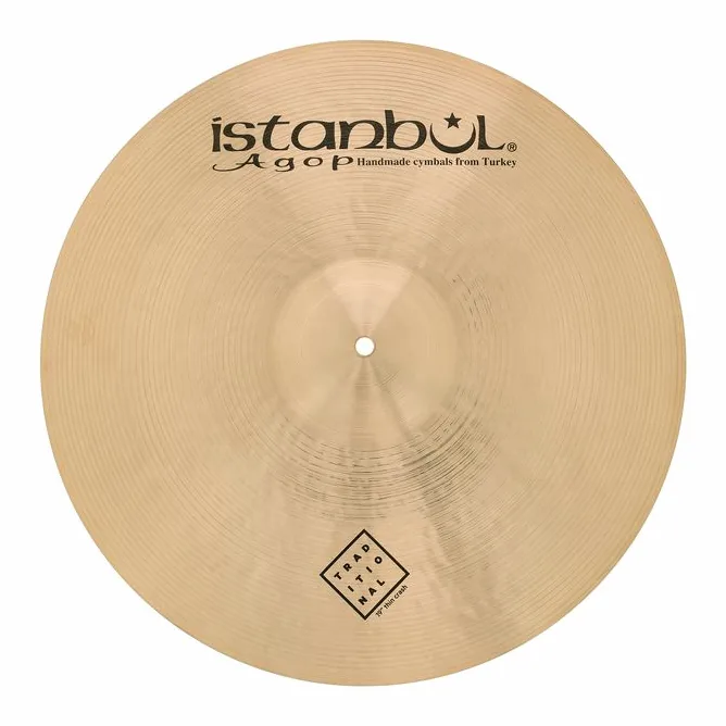 Istanbul Agop 19" Traditional Thin Crash, vue de trois quarts, photo 2
