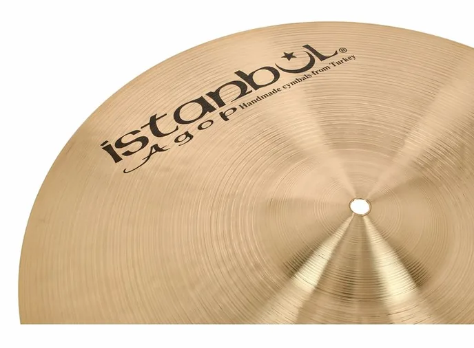 Istanbul Agop 19" Traditional Thin Crash, sur fond neutre, photo 4