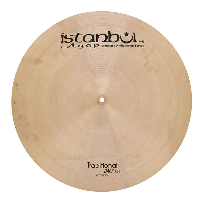 Istanbul Agop 20" Traditional Dark Ride, vue de dessus, photo 2
