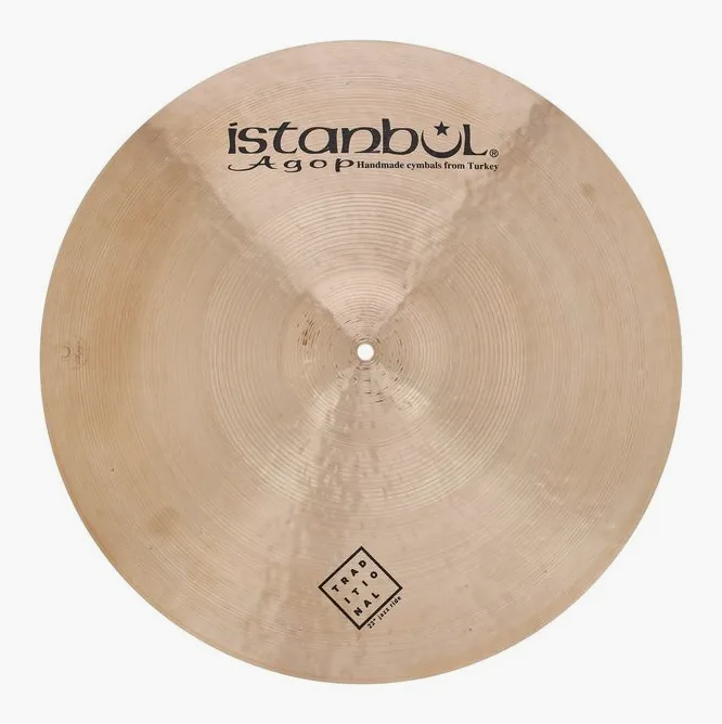 Istanbul Agop 22" Traditional Jazz Med. Ride, sur fond neutre, photo 2