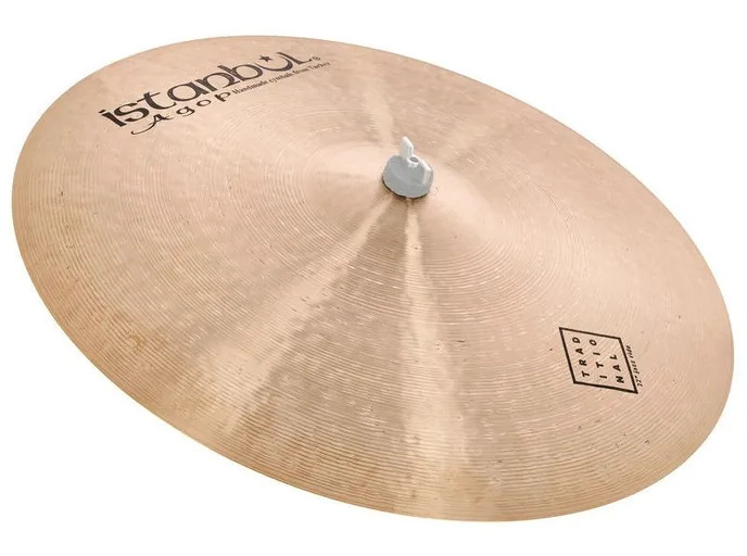 Istanbul Agop 22" Traditional Jazz Ride, vue de près, de face