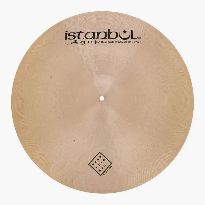 Istanbul Agop 22" Traditional Jazz Ride, vue de près, photo 2