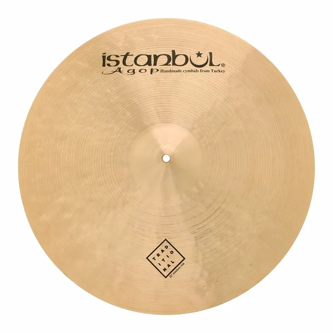 Istanbul Agop 22" Traditional Medium Ride, sur fond neutre, photo 2