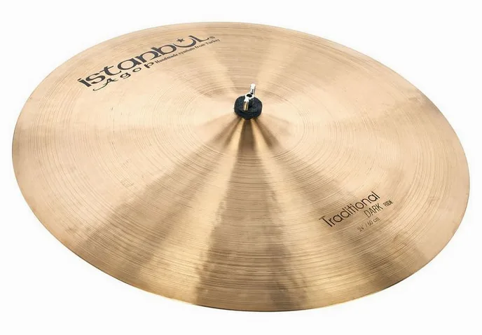 Istanbul Agop 24" Traditional Dark Ride, vue de près, de face