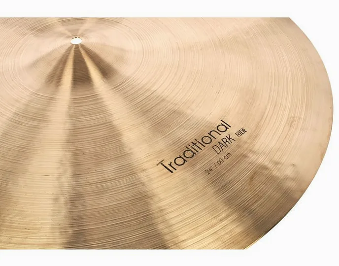 Istanbul Agop 24" Traditional Dark Ride, sur fond neutre, photo 3