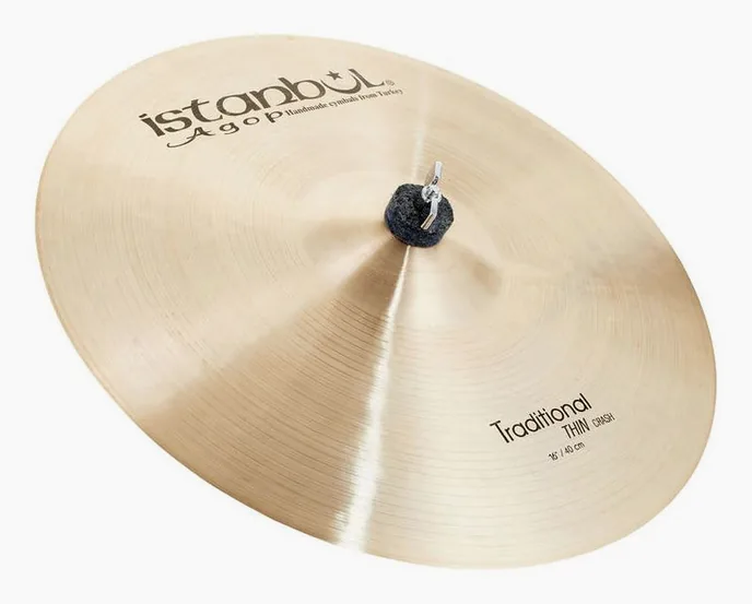 Istanbul Agop 16" Traditional Thin Crash, vue de face