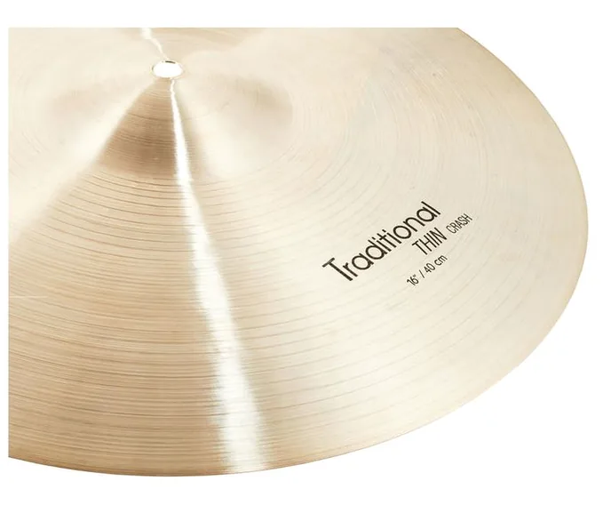 Istanbul Agop 16" Traditional Thin Crash, sur fond neutre, photo 4