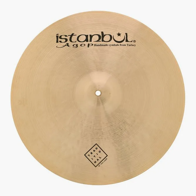 Istanbul Agop 18" Traditional Thin Crash, sur fond neutre, photo 2