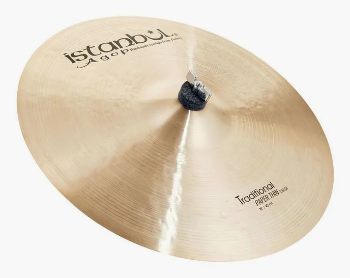 Istanbul Agop Traditional Pap.Thin Crash 16", de face sur fond neutre