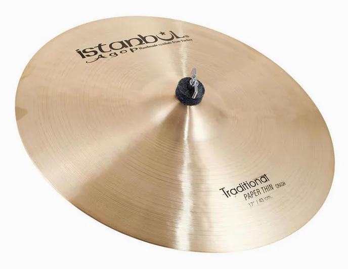 Istanbul Agop Traditional Pap.Thin Crash 17", de face sur fond neutre