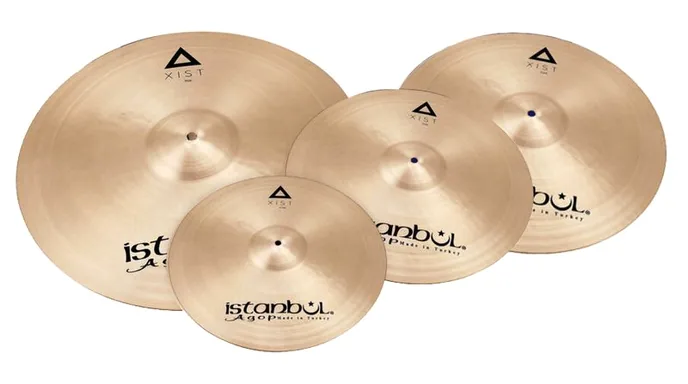Istanbul Agop Xist Natural Cymbal Set Pro, vue de face