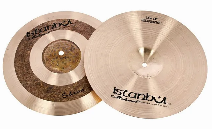Istanbul Mehmet 13" Hi-Hat Sultan Series, sur fond neutre, photo 3