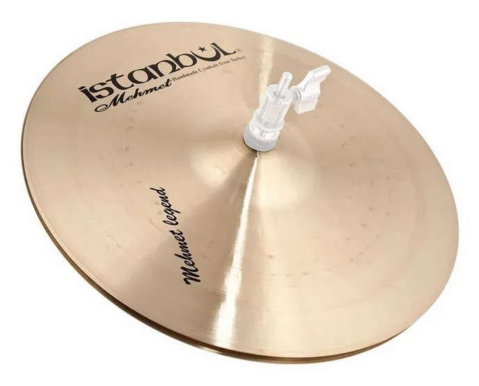 Istanbul Mehmet 13" Legend Hi-Hat, de face sur fond neutre