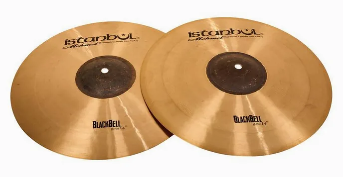 Istanbul Mehmet 14" Black Bell Hi-Hat, vue de face, photo 2