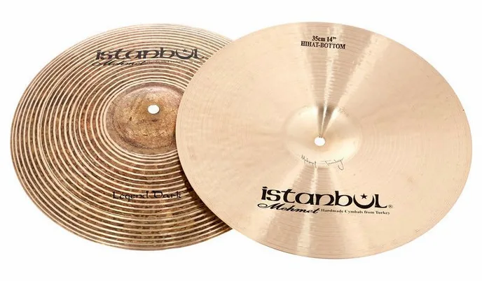 Istanbul Mehmet 14" Hi-Hat Legend Dark Series, vue de profil, photo 3
