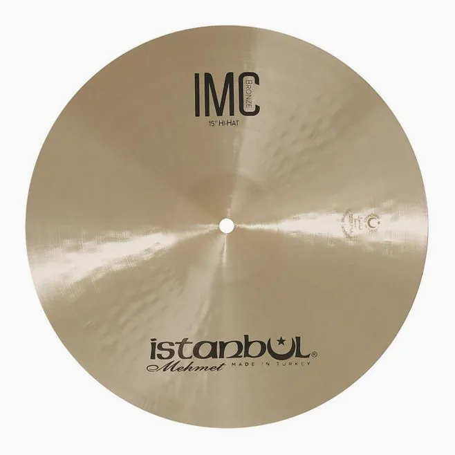 Istanbul Mehmet 15" Hi-Hat IMC Natural, vue de près, de face