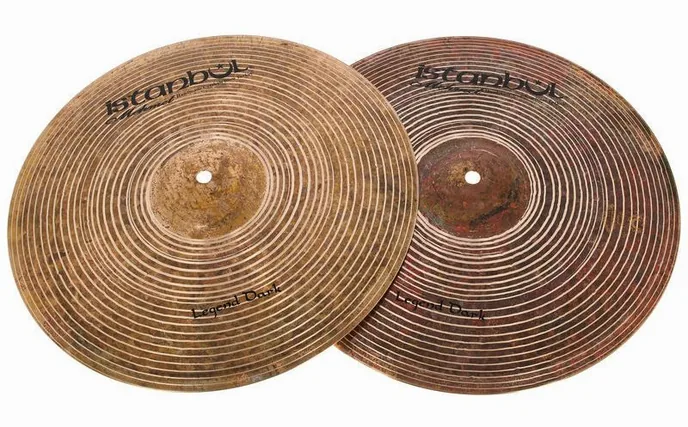 Istanbul Mehmet 15" Hi-Hat Legend Dark Series, sur fond neutre, photo 2