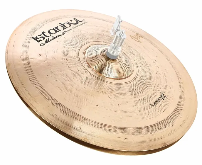 Istanbul Mehmet 15" Legend Dry Hi-Hat, de face sur fond neutre