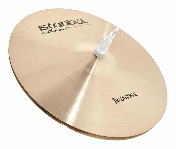 Istanbul Mehmet 15" Light Hi-Hat Traditional, de face sur fond neutre