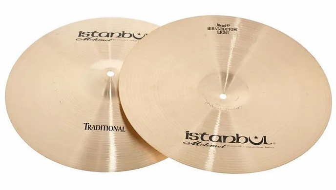 Istanbul Mehmet 15" Light Hi-Hat Traditional, vue de face, photo 3