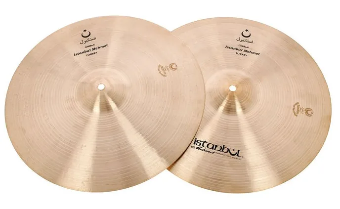Istanbul Mehmet 15" Nostalgia Hi-Hat, vue de trois quarts, photo 2