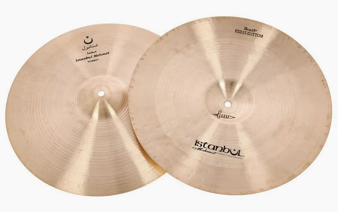 Istanbul Mehmet 15" Nostalgia Hi-Hat, vue de face, photo 3