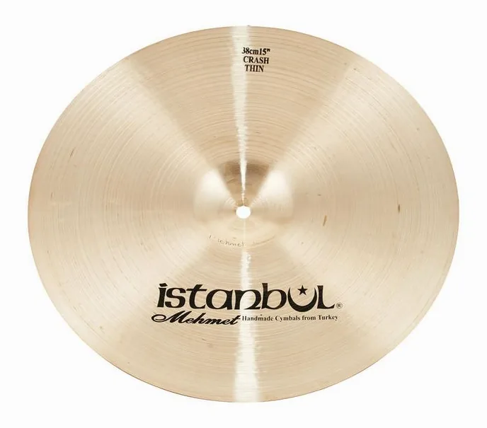 Istanbul Mehmet 15" Thin Crash Traditional, sur fond neutre, photo 2