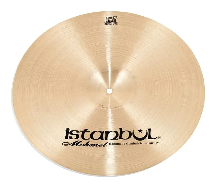 Istanbul Mehmet 17" Medium Crash Traditional, vue de trois quarts, photo 2