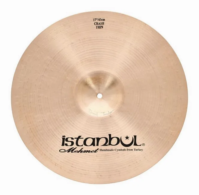 Istanbul Mehmet 17" Thin Crash Traditional, vue de trois quarts, photo 2