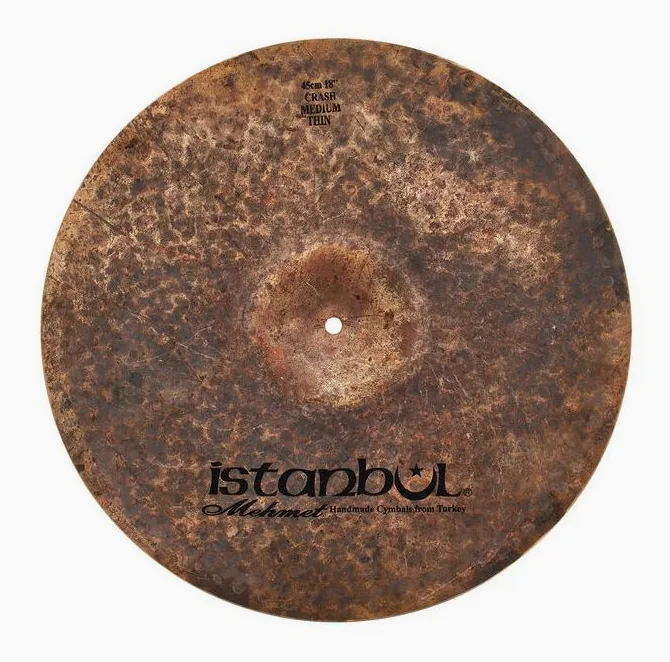 Istanbul Mehmet 18" Med.Thin Crash Origin Dark, vue de trois quarts, photo 2