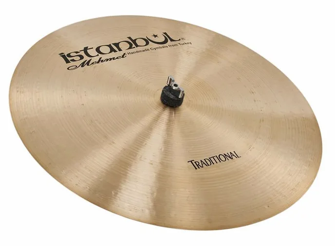 Istanbul Mehmet 20" Sizzle Flat Ride Tradition, sur fond neutre