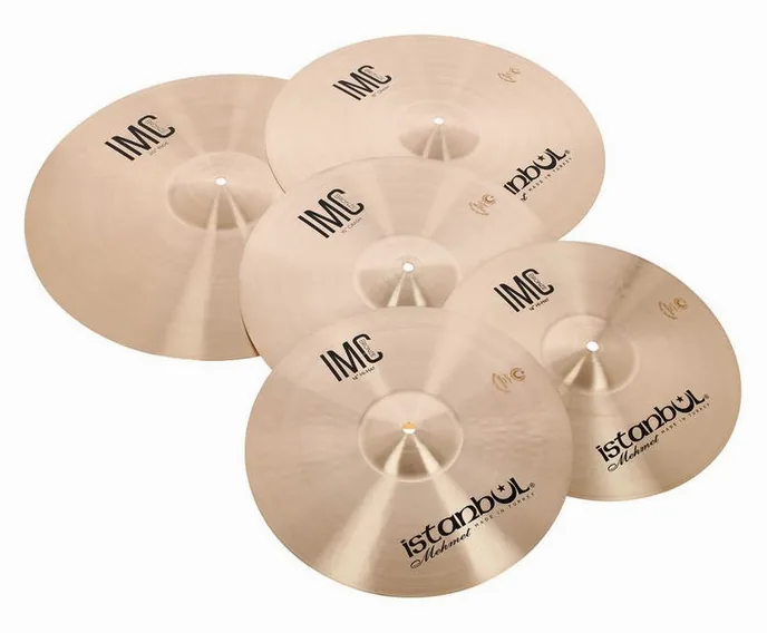 Istanbul Mehmet IMC 4pcs Cymbal Set Natural, de face sur fond neutre