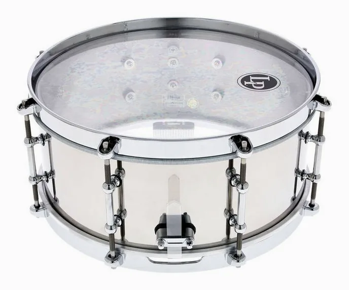 LP 13"x5,5" Salsa Snare Steel, vue de trois quarts, photo 2