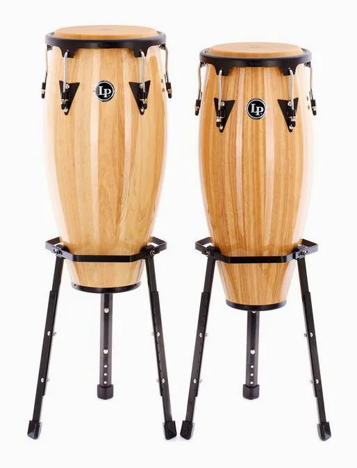 LP A646B-AW Aspire Congas 10-11", de face sur fond neutre