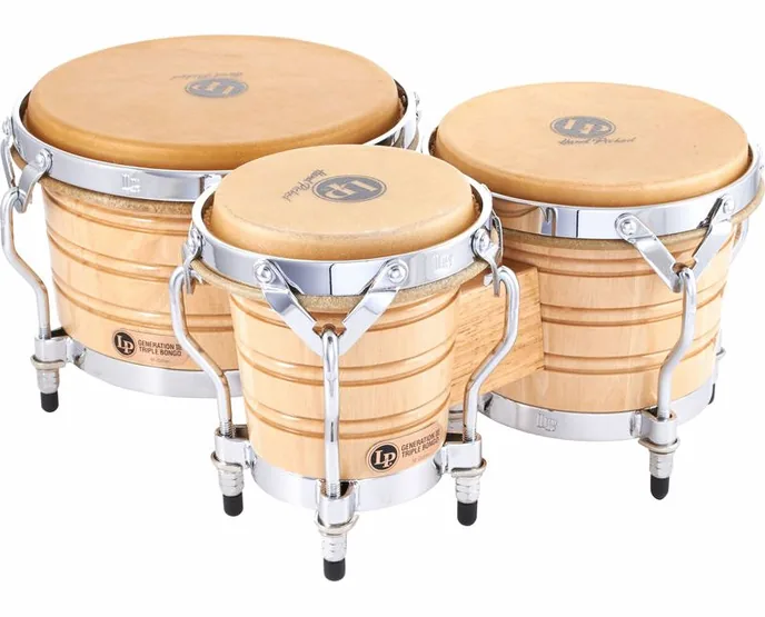 LP 202AW Triple Bongo Set, vue de dessus, photo 2