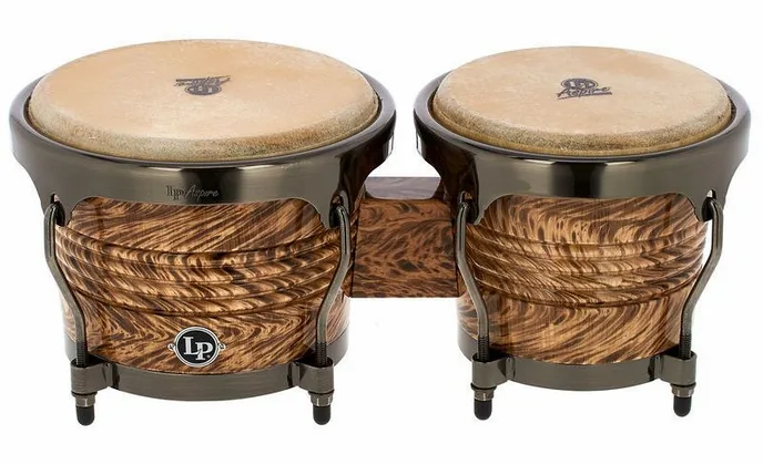 LP LPA601-HC Havana Café Bongos, sur fond neutre, photo 2